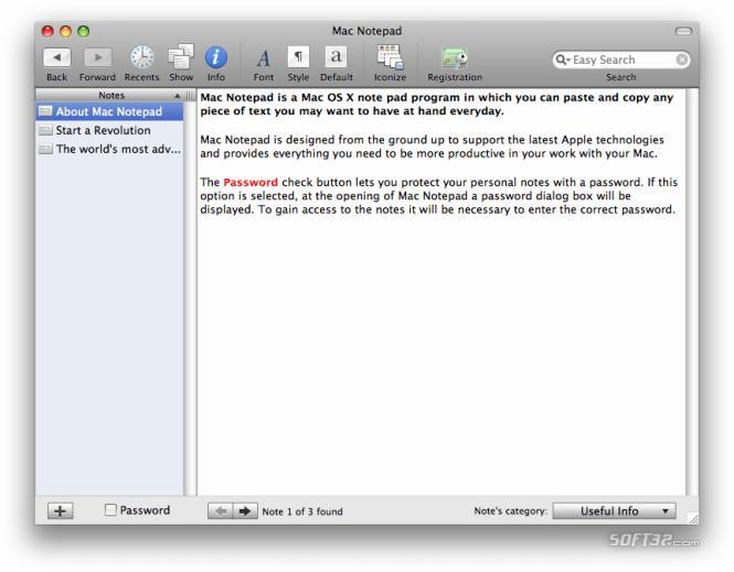 simple notepad app for mac